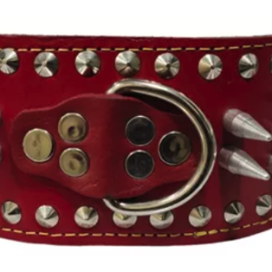 Collar de Piel con Picos